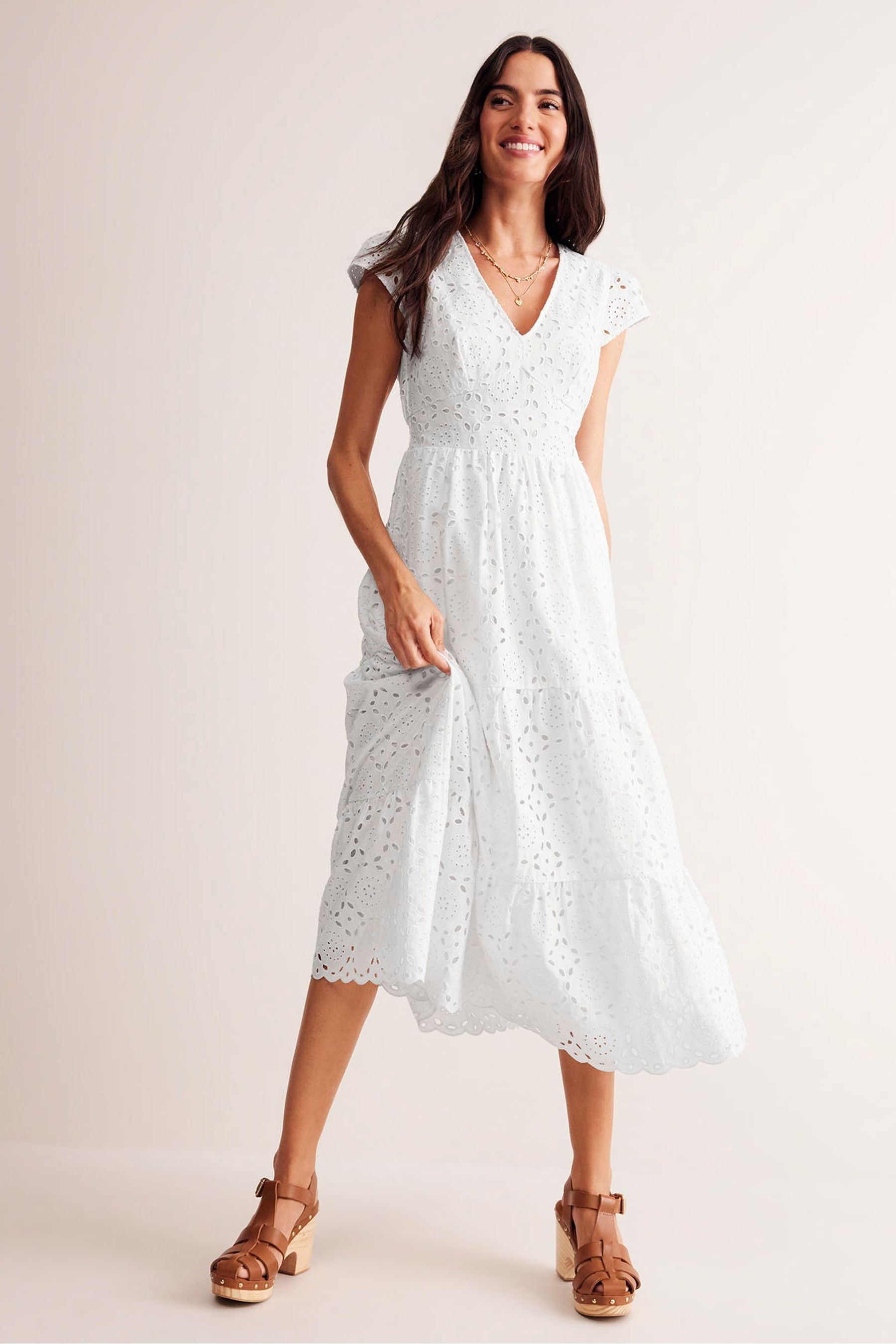 White tea dress uk on sale