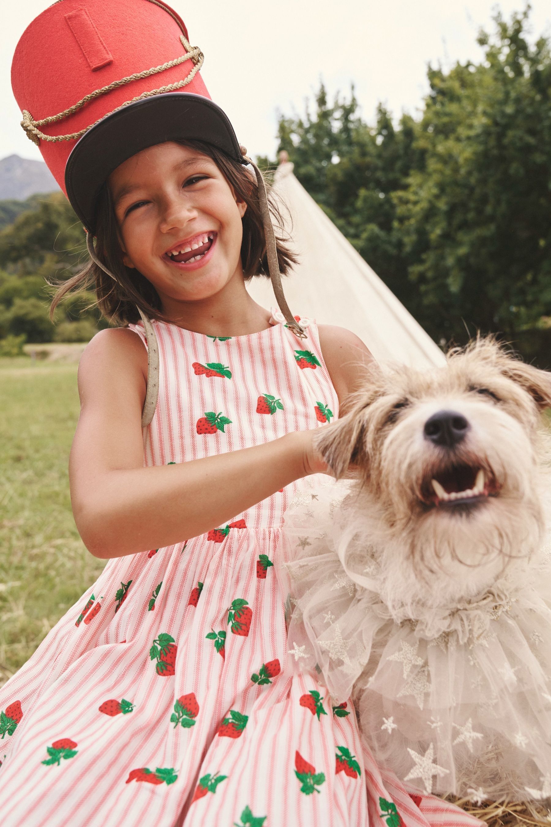 Buy Boden Red Strawberry Cross Back Dress from the Next UK online shop