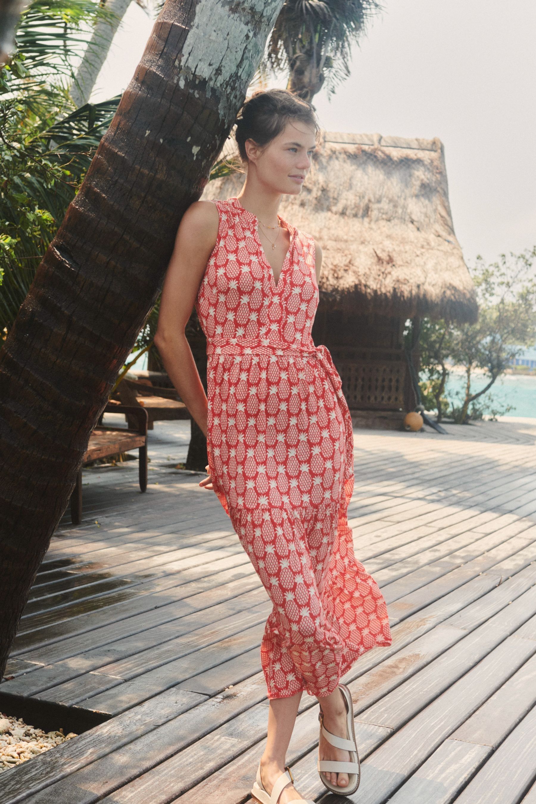 Next tan dress top