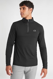 Calvin Klein Golf Newport Half Zip Black Base Layers - Image 4 of 8