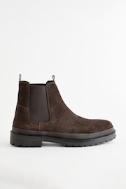 Brown Cleated Chelsea Boots - Image 2 of 6