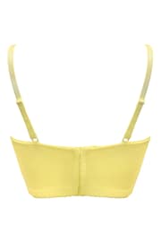 Pour Moi Yellow Swoon Underwired Bustier Bra - Image 4 of 4