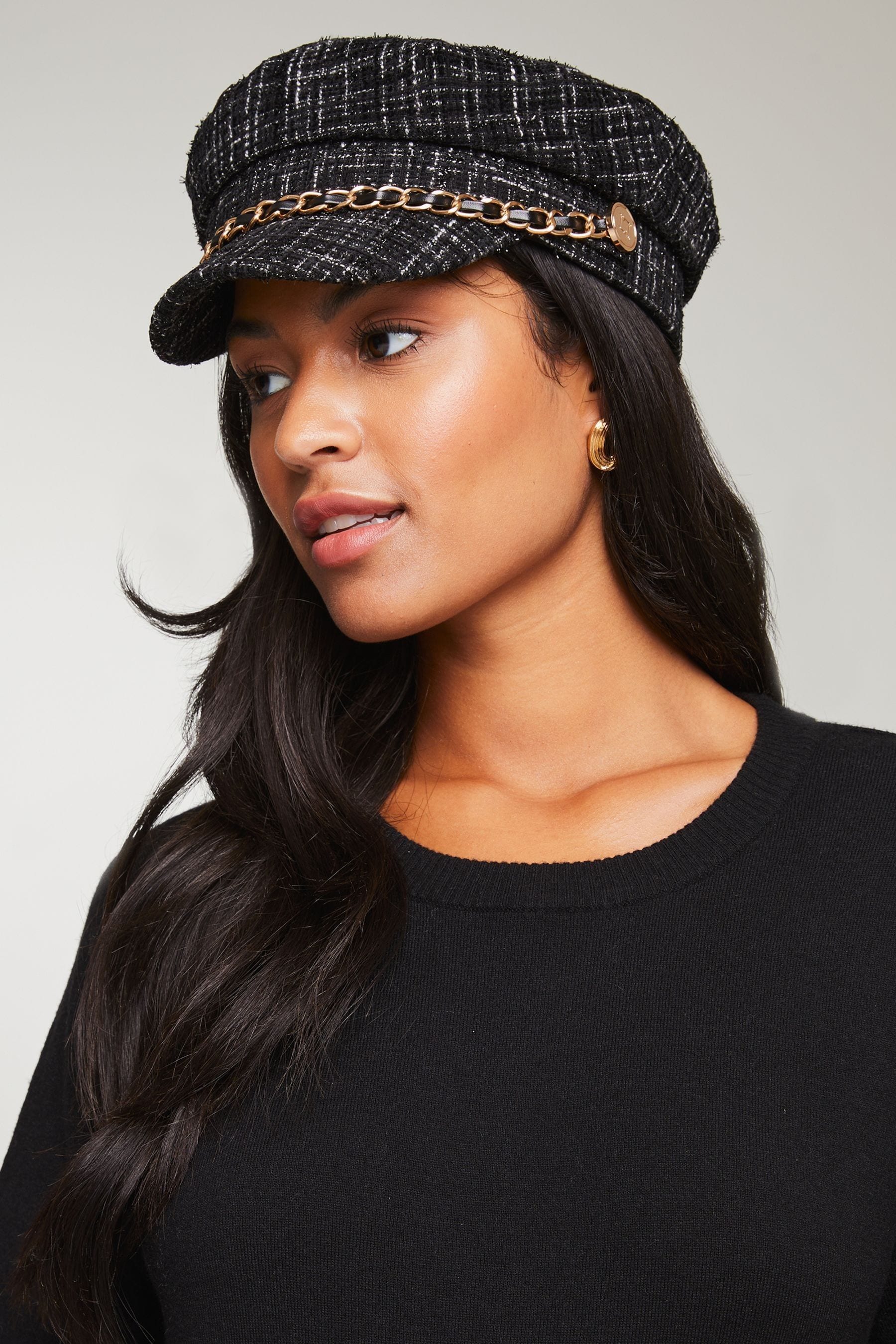 Black baker boy hat 2025