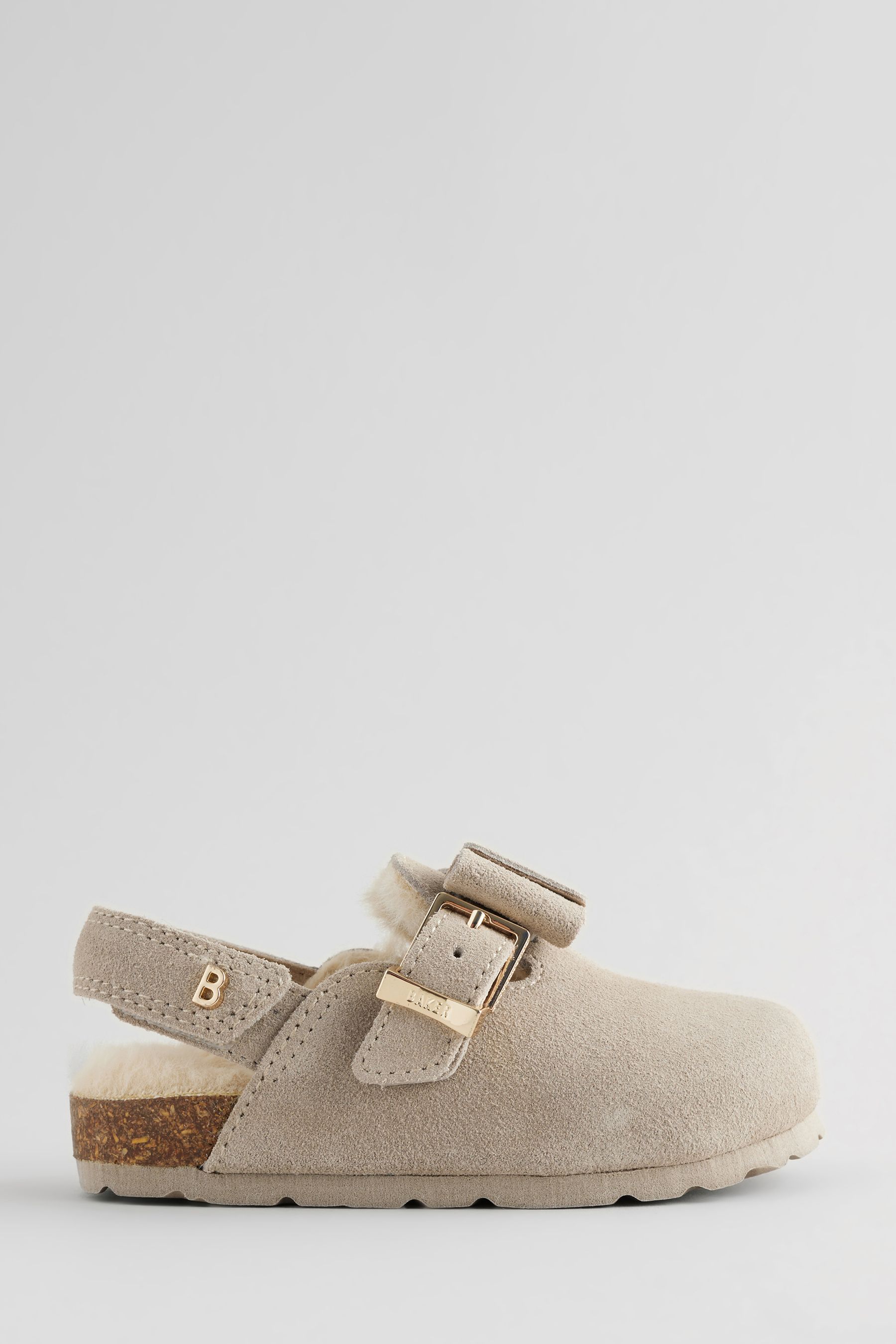 Baker by Ted Baker Girls Bow Clog Mule Slippers us10 STONE
