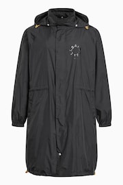 AllSaints Black Tierra Parka - Image 9 of 9