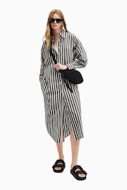 AllSaints Black Ani Shirt Dress - Image 1 of 1