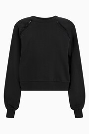 AllSaints Black Ewelina Sweatshirt - Image 7 of 7