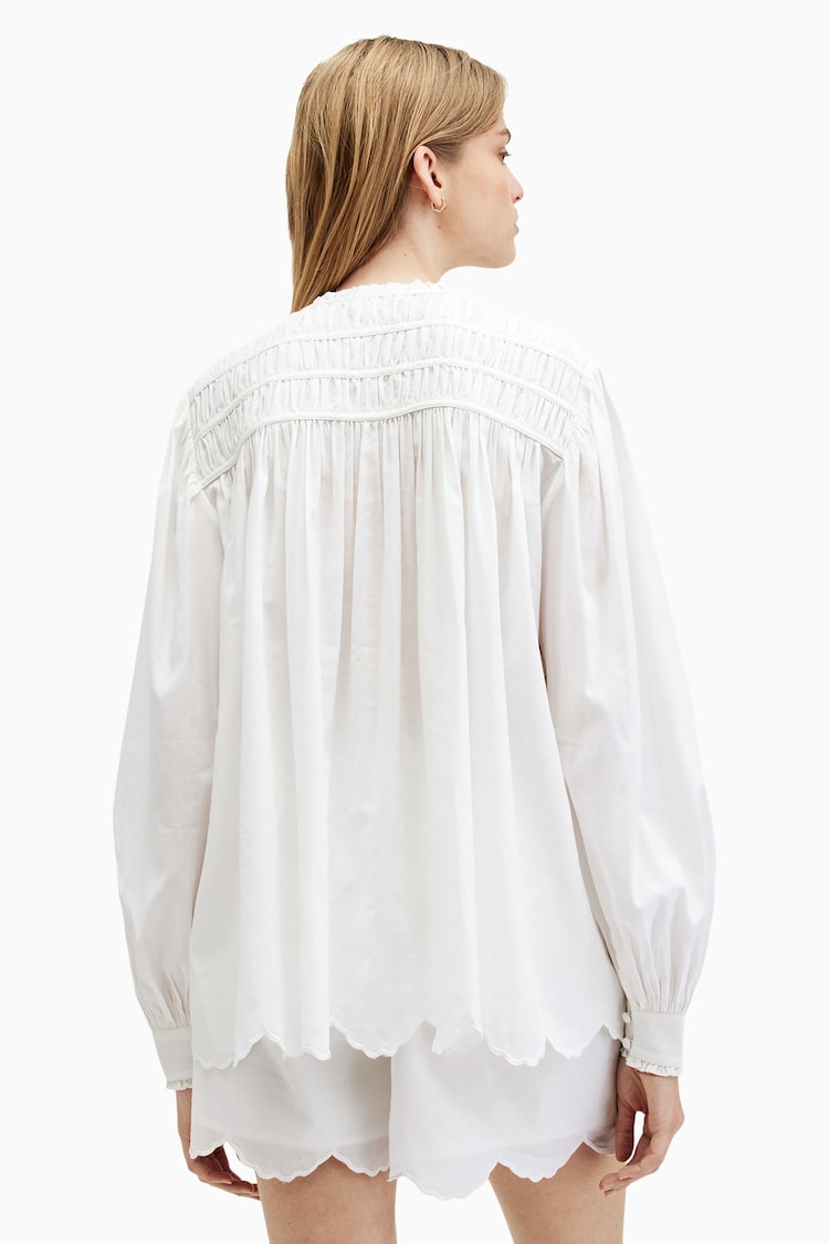 AllSaints White Etti Shirt - Image 2 of 7