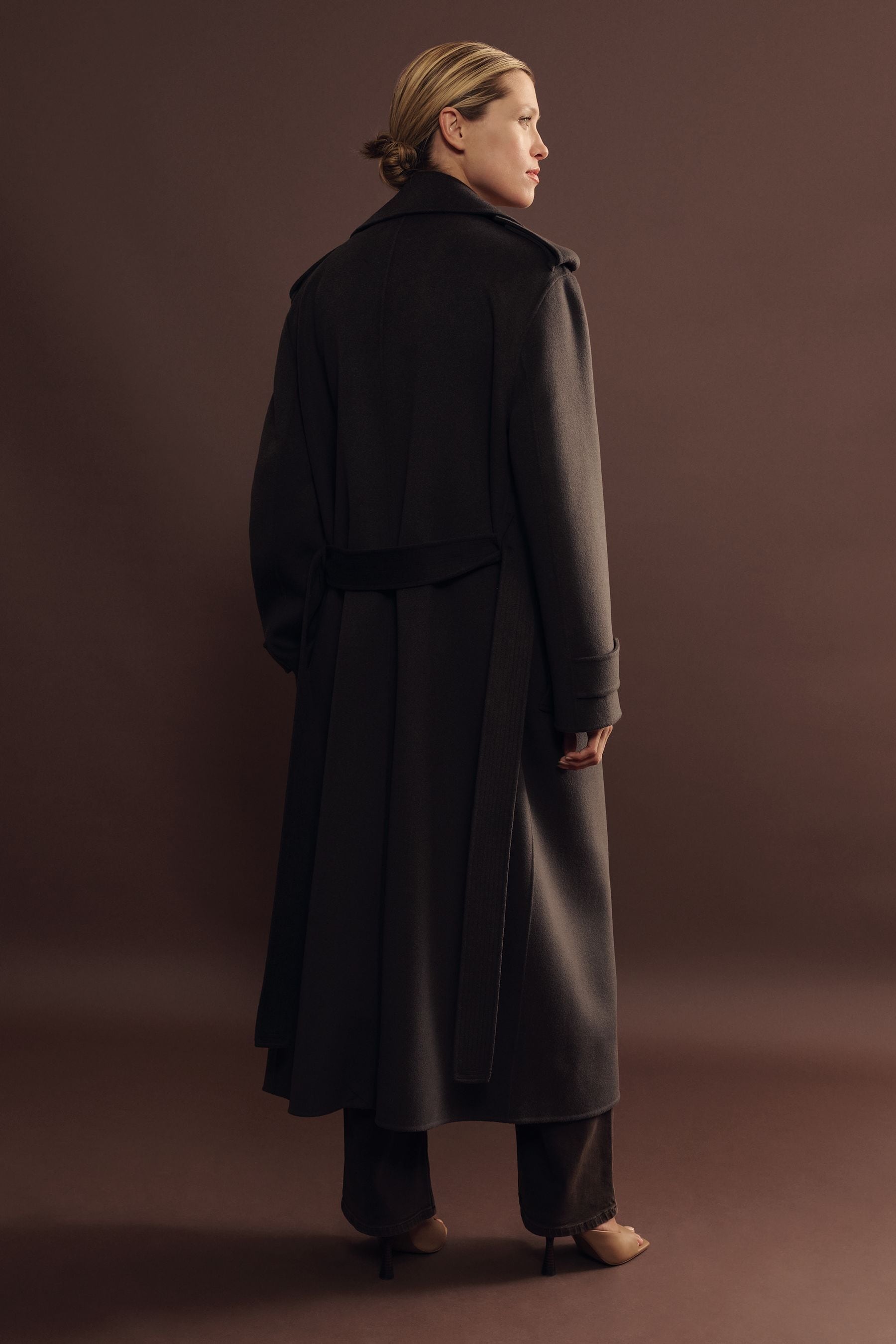 Buy Reiss Charcoal Mabel Atelier Wool And Cashmere Trench Coat from Next Canada