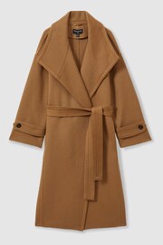 Reiss Camel Evelyn Atelier Blindseam Wool and Cashmere Coat - Image 2 of 6