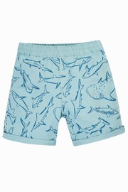 Frugi Blue Reversible Shark Shorts - Image 3 of 7