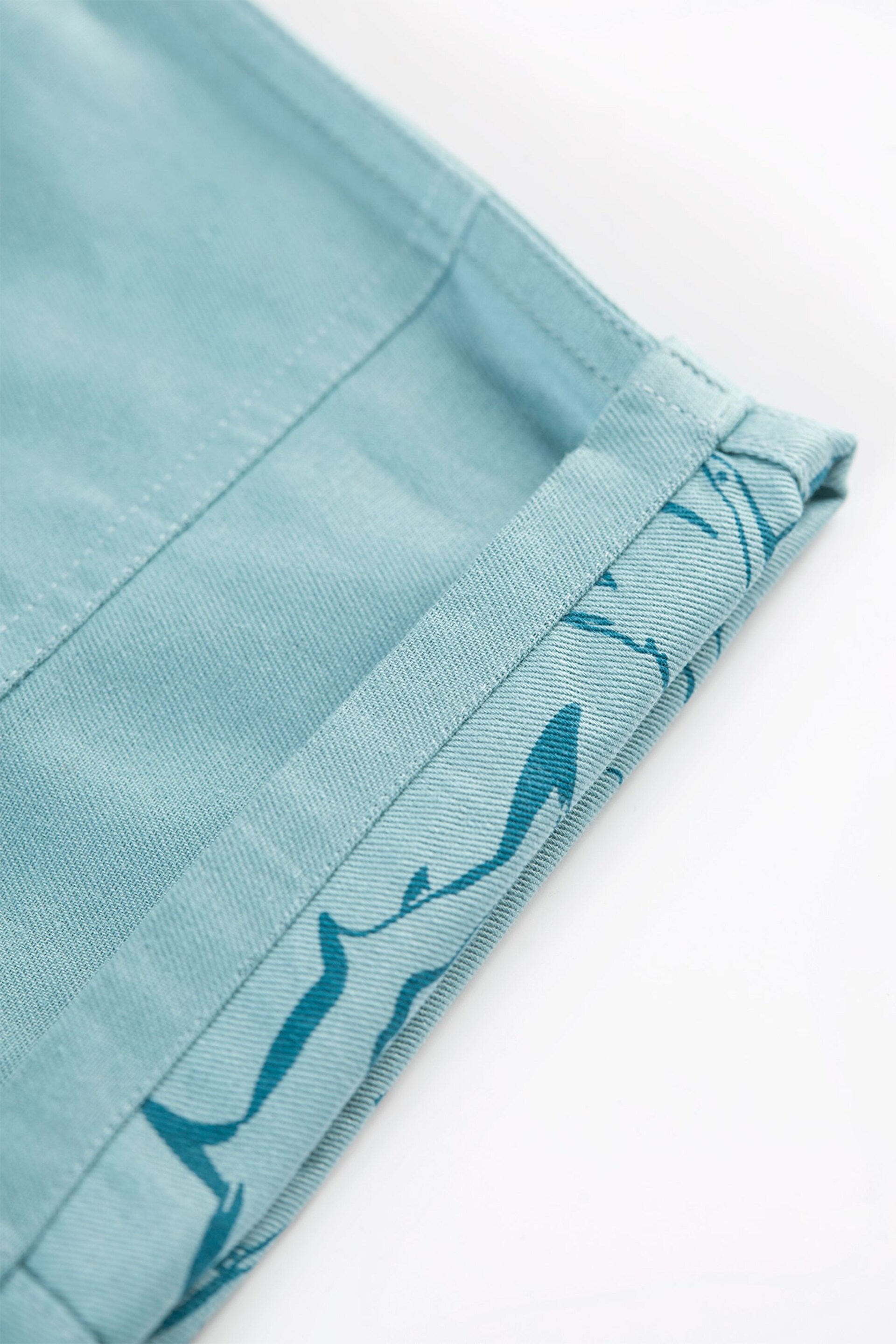 Frugi Blue Reversible Shark Shorts - Image 6 of 7