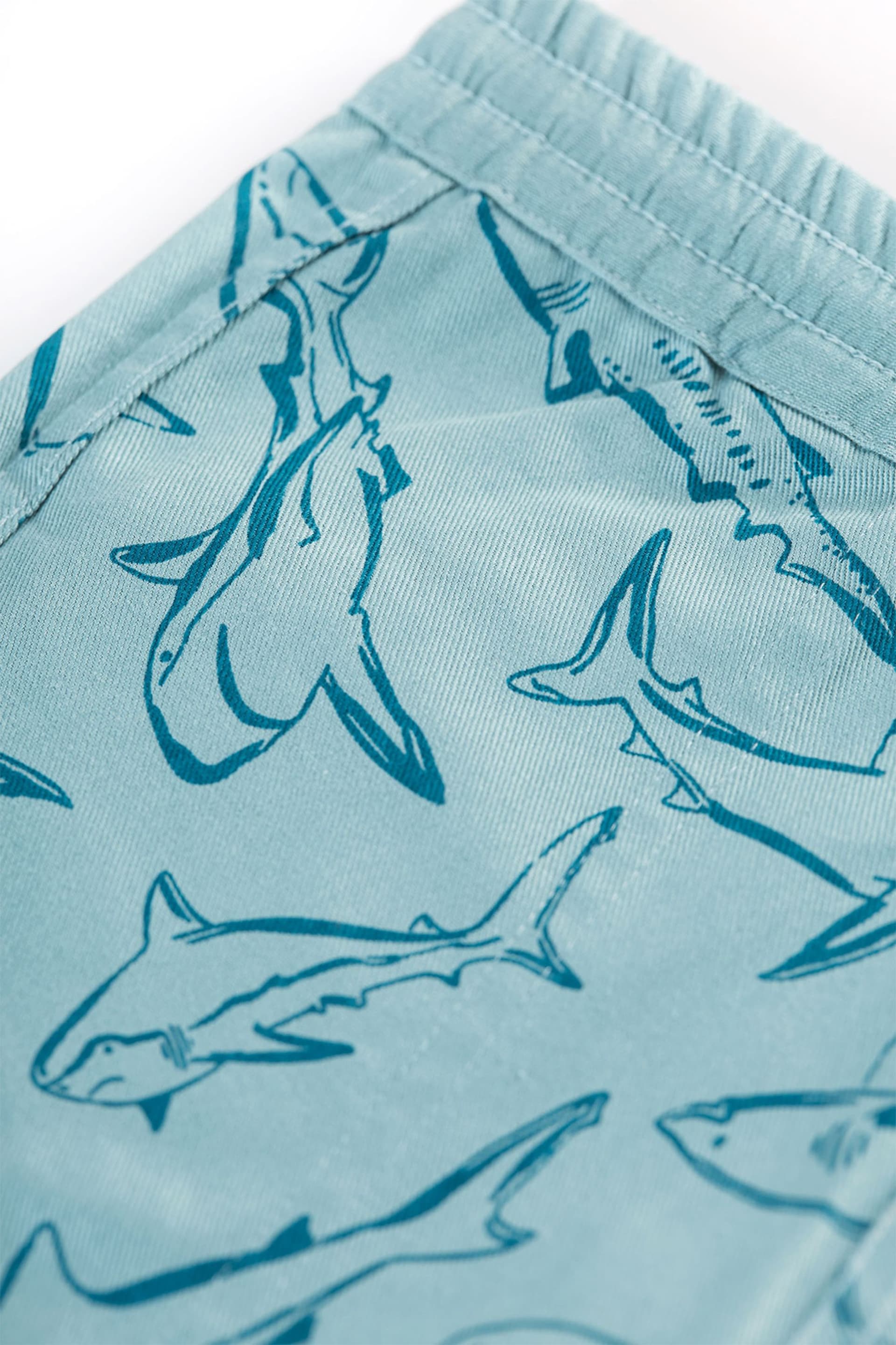 Frugi Blue Reversible Shark Shorts - Image 7 of 7