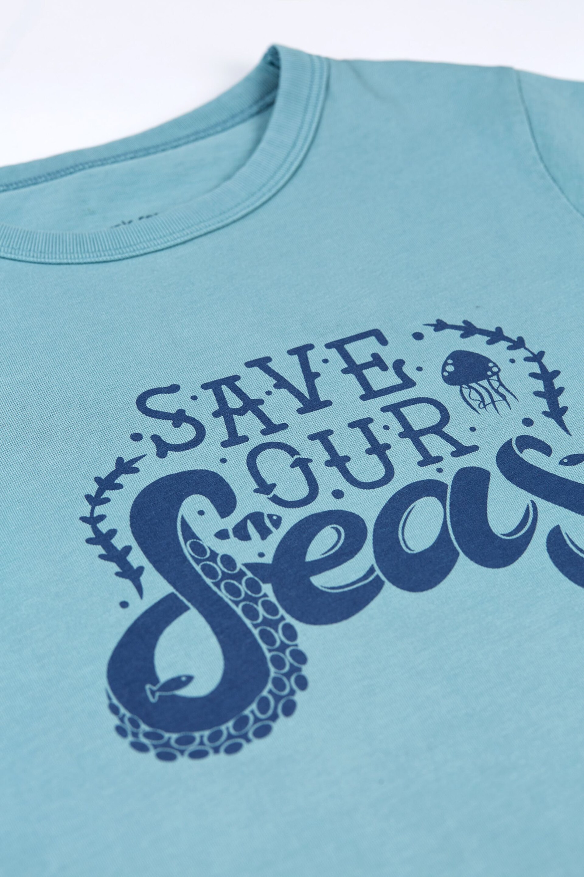 Frugi Blue Save Our Seas T-Shirt - Image 3 of 3