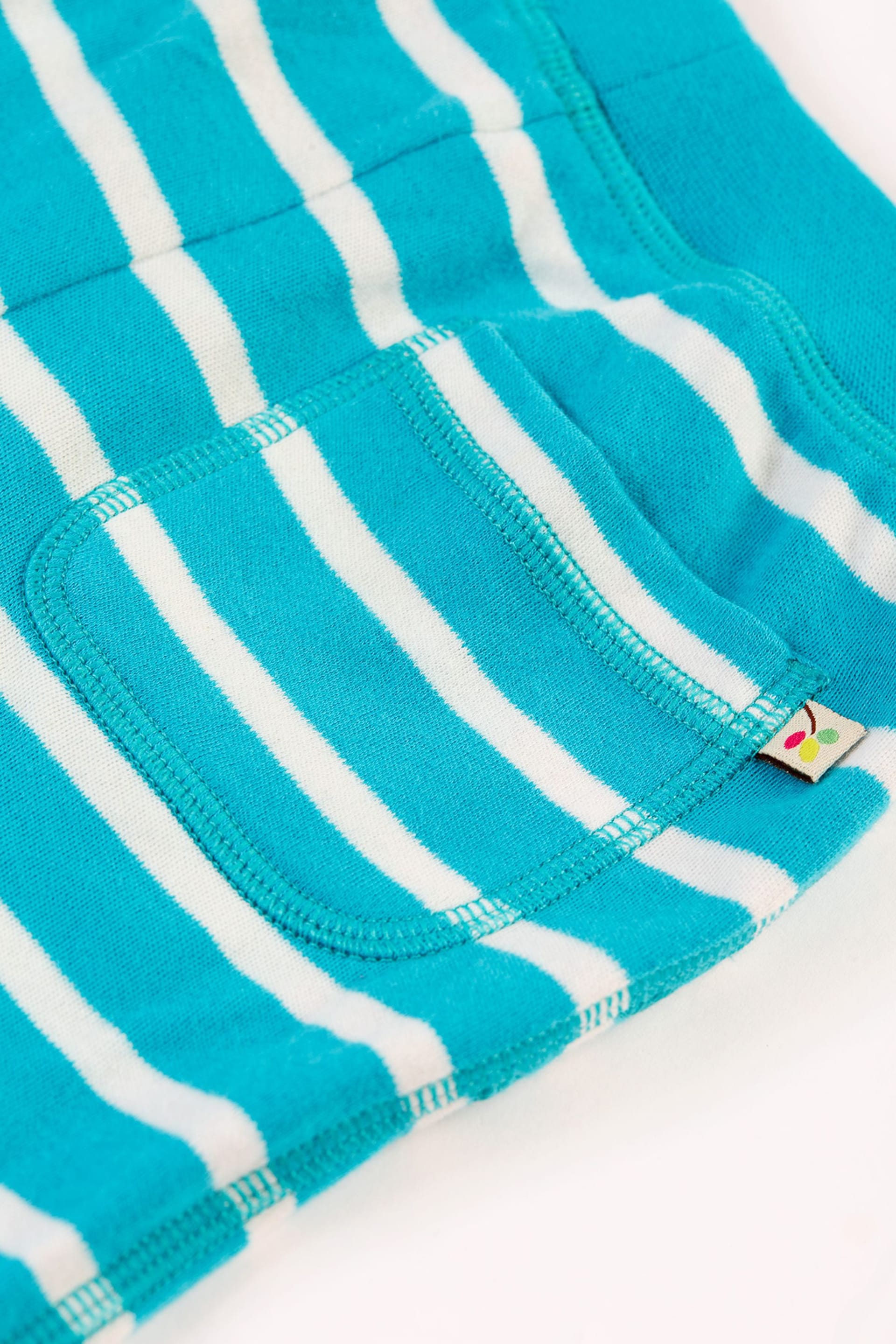 Frugi Light Blue Striped Shorts - Image 3 of 3