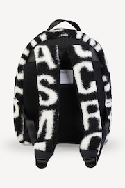 Marc Jacobs All Over Logo Faux Shearling Black Backpack - Image 4 of 9