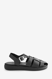 Hush Black Brisa Leather Sandals - Image 1 of 5