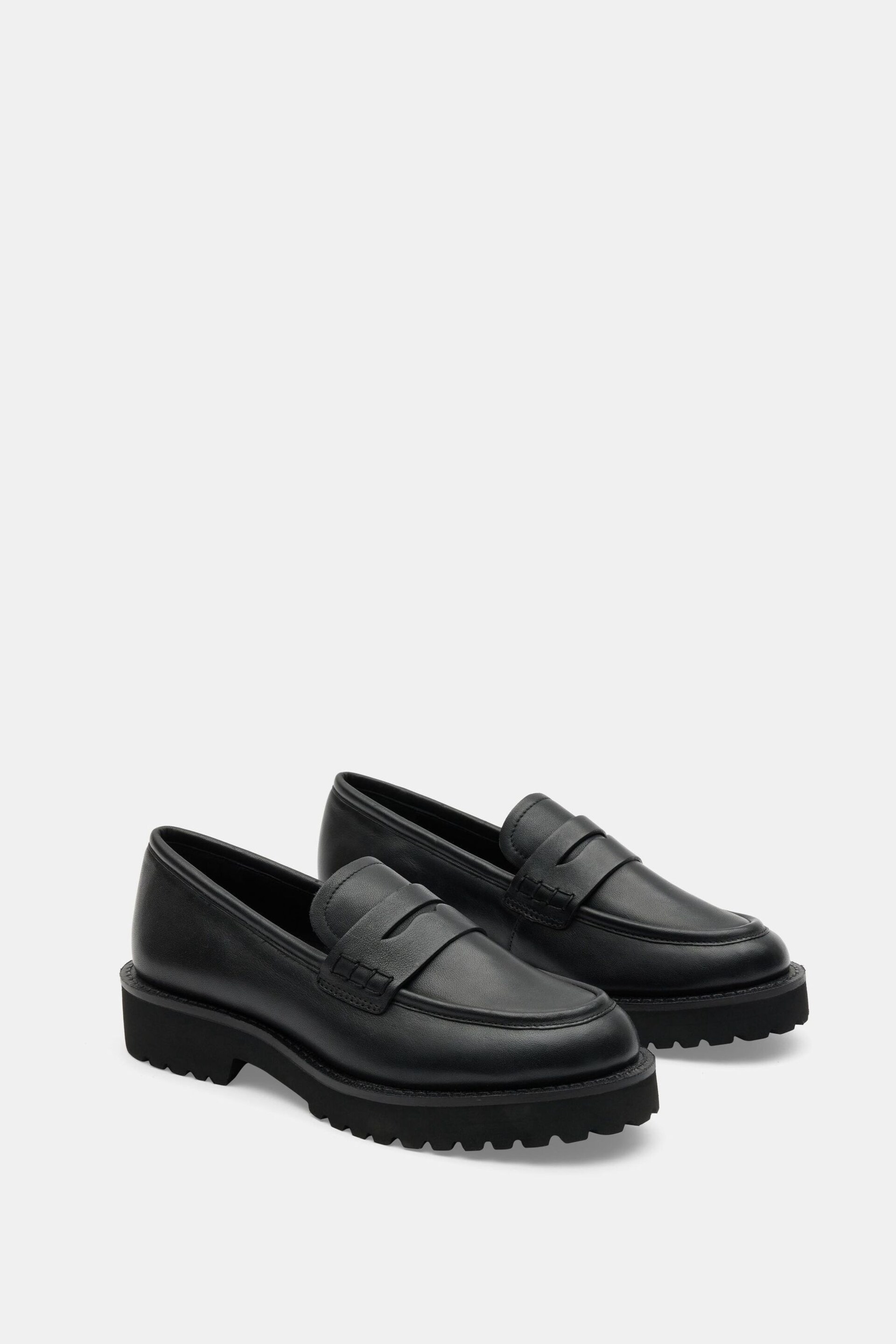 Hush Black Blake Cleated Leather Loafers - Image 2 of 4