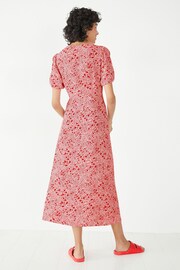 Hush Red Juliette Midi Tea Dress - Image 2 of 5
