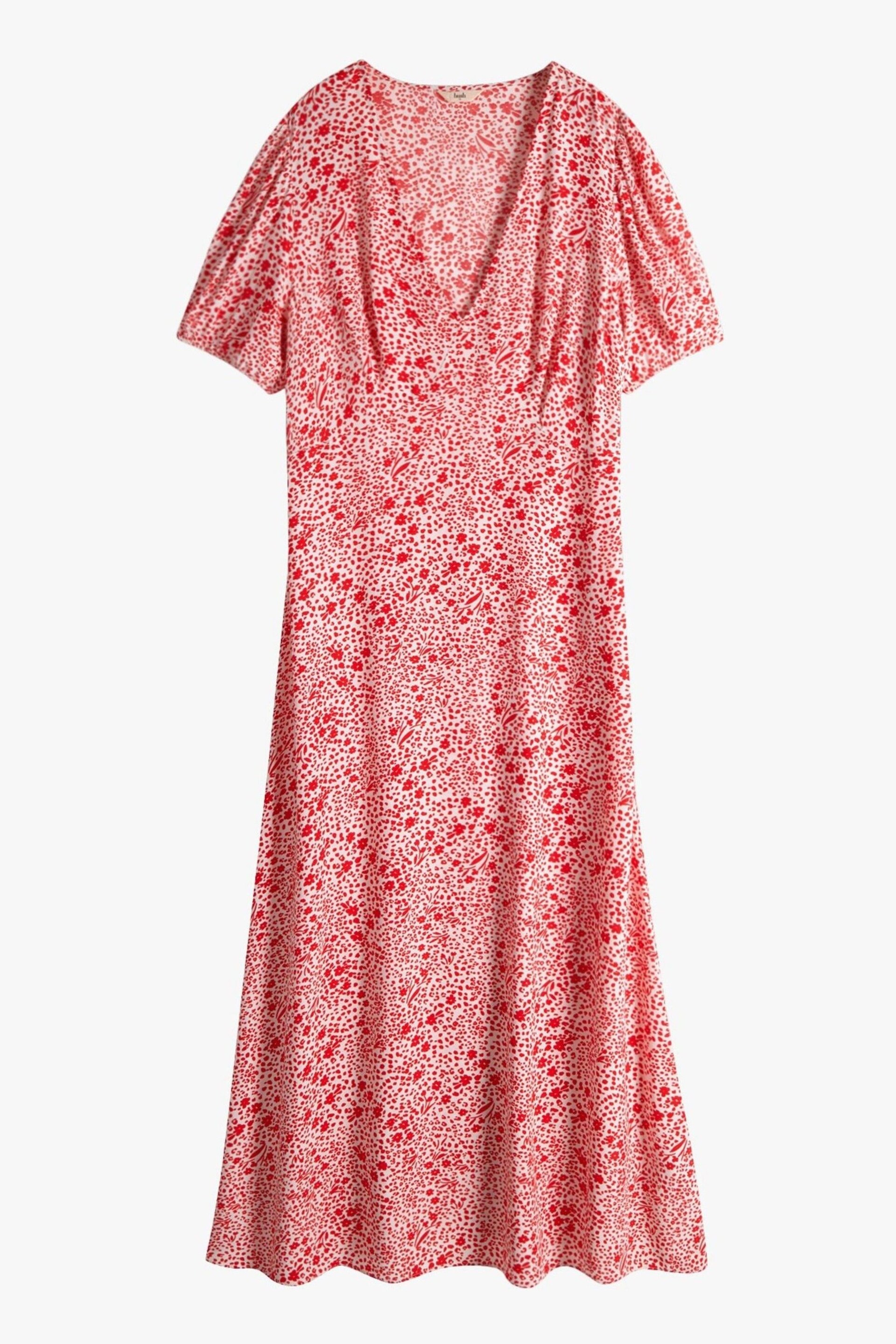 Hush Red Juliette Midi Tea Dress - Image 5 of 5