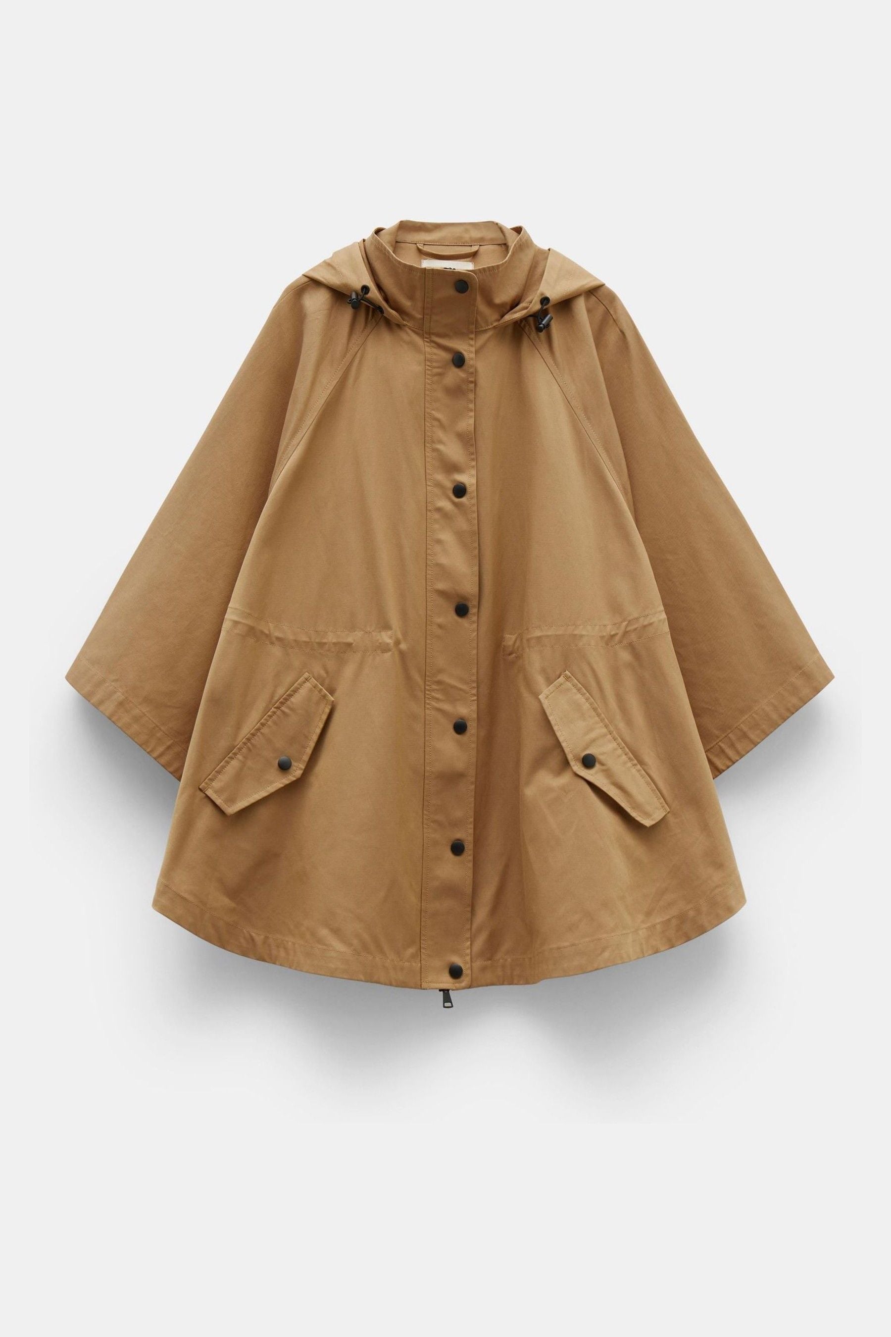 Buy Hush Brown Vera Hooded Cape Jacket from Next Luxembourg