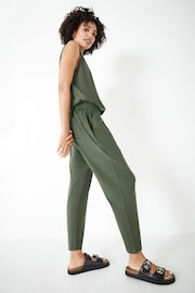 Hush Green Cropped Jersey Jumpsuit - Image 3 of 5