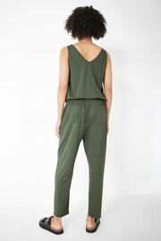 Hush Green Cropped Jersey Jumpsuit - Image 4 of 5