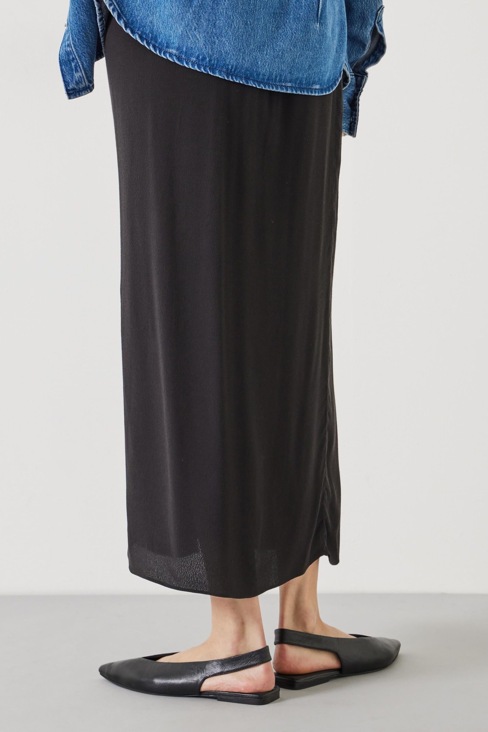 Hush Black Anya Split Maxi Skirt - Image 2 of 3