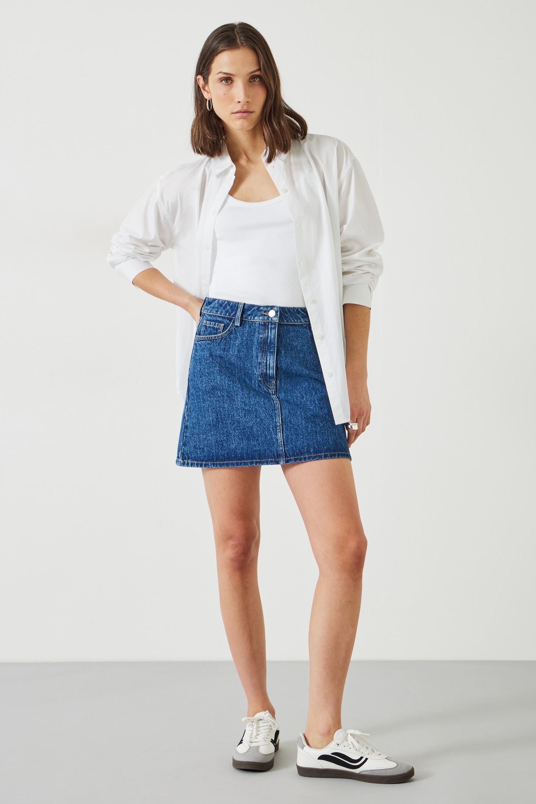Jean skirt next hot sale