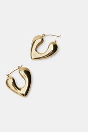 Hush Gold Tone Alaia Heart Hoop Earrings - Image 1 of 3