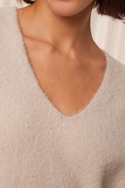 Triumph Cream Smart Thermal V-Neck Sweater - Image 4 of 5