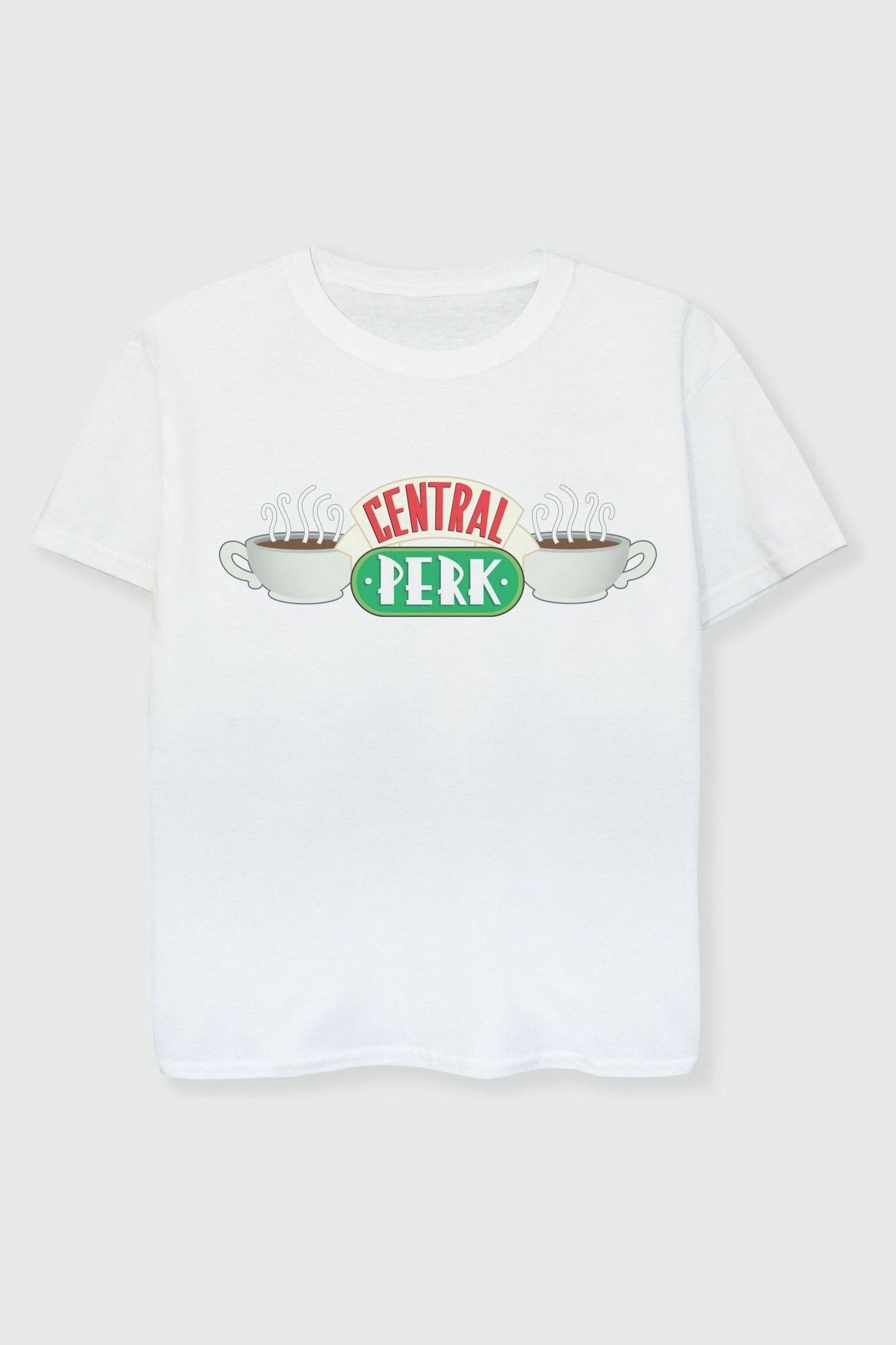 Buy Brands In White 100 Cotton Friends Central Perk Girls T Shirt from the Next UK online shop