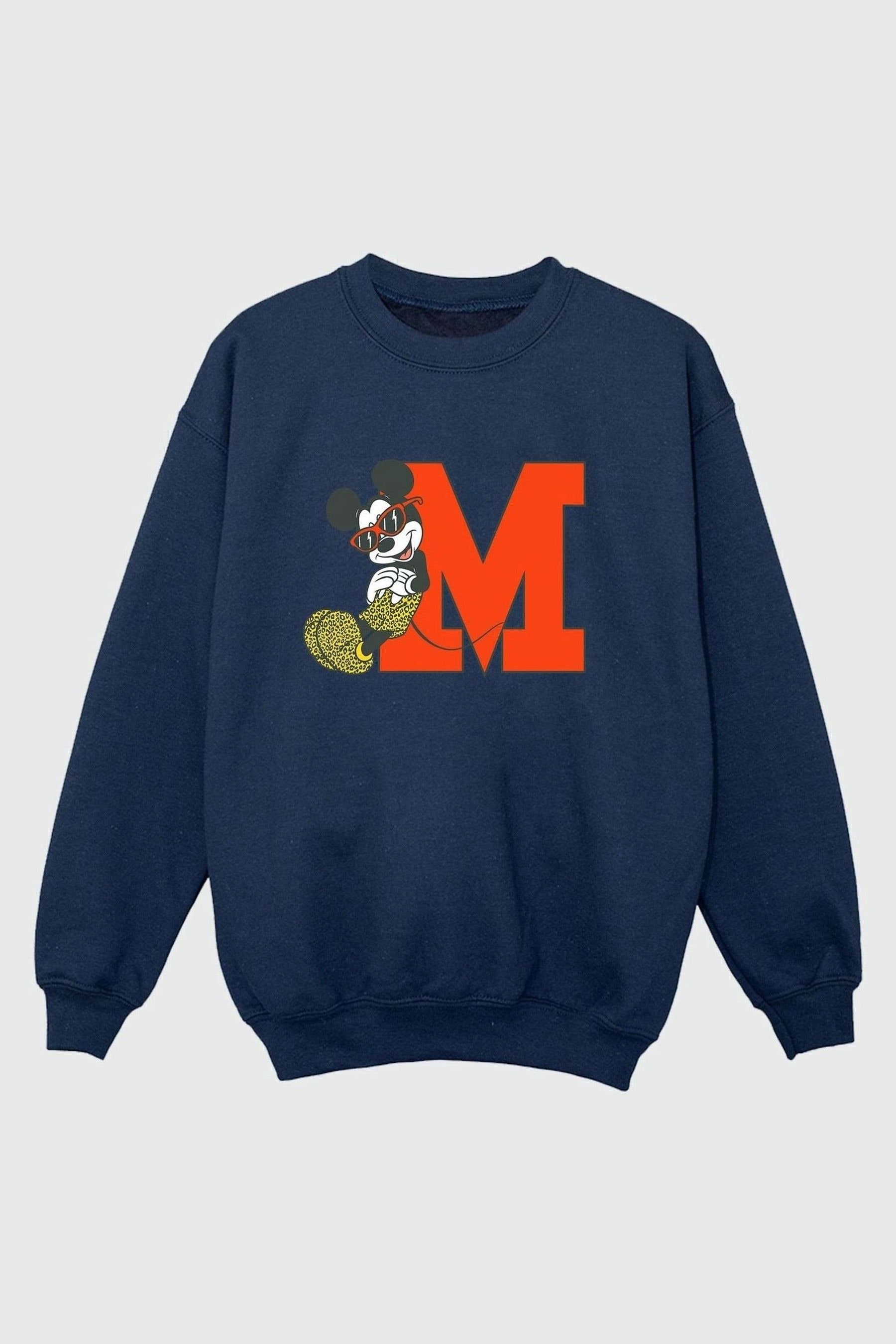 Buy Brands In Blue Men Mickey Mouse Leopard Trousers Disney 100 Cottton Sweatshirt from the Next UK online shop