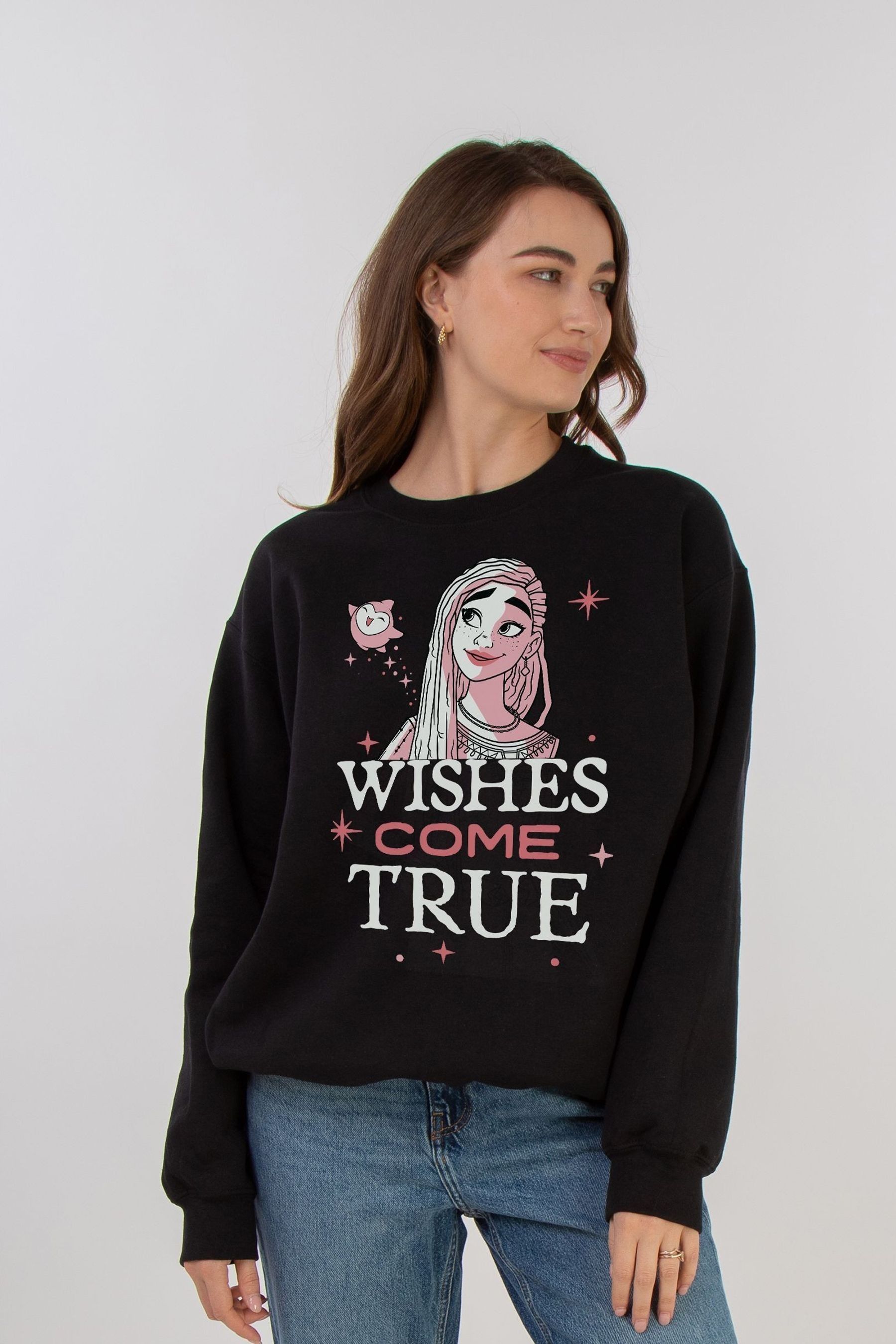 Buy Brands In Black Wish Wishes Come True Women Sweatshirt from the Next UK online shop