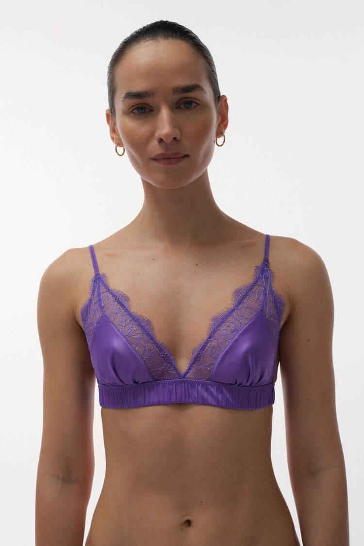 Love Stories Purple Lace Lace Bralette - Image 4 of 4