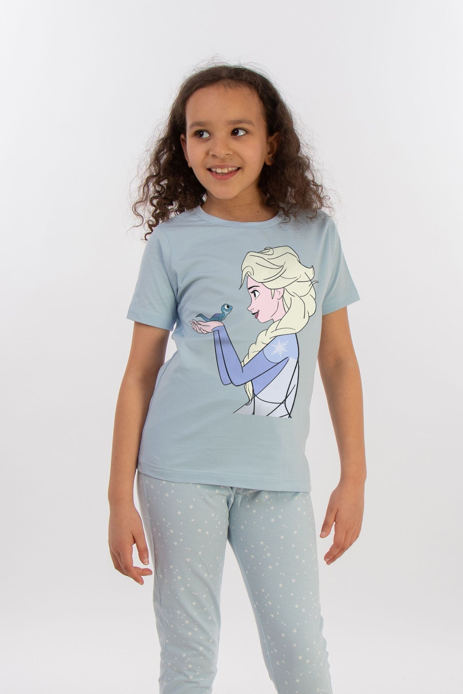 Buy Brands In Blue Frozen Elsa Girls Baby Stars 100 Cotton Pyjamas from the Next UK online shop