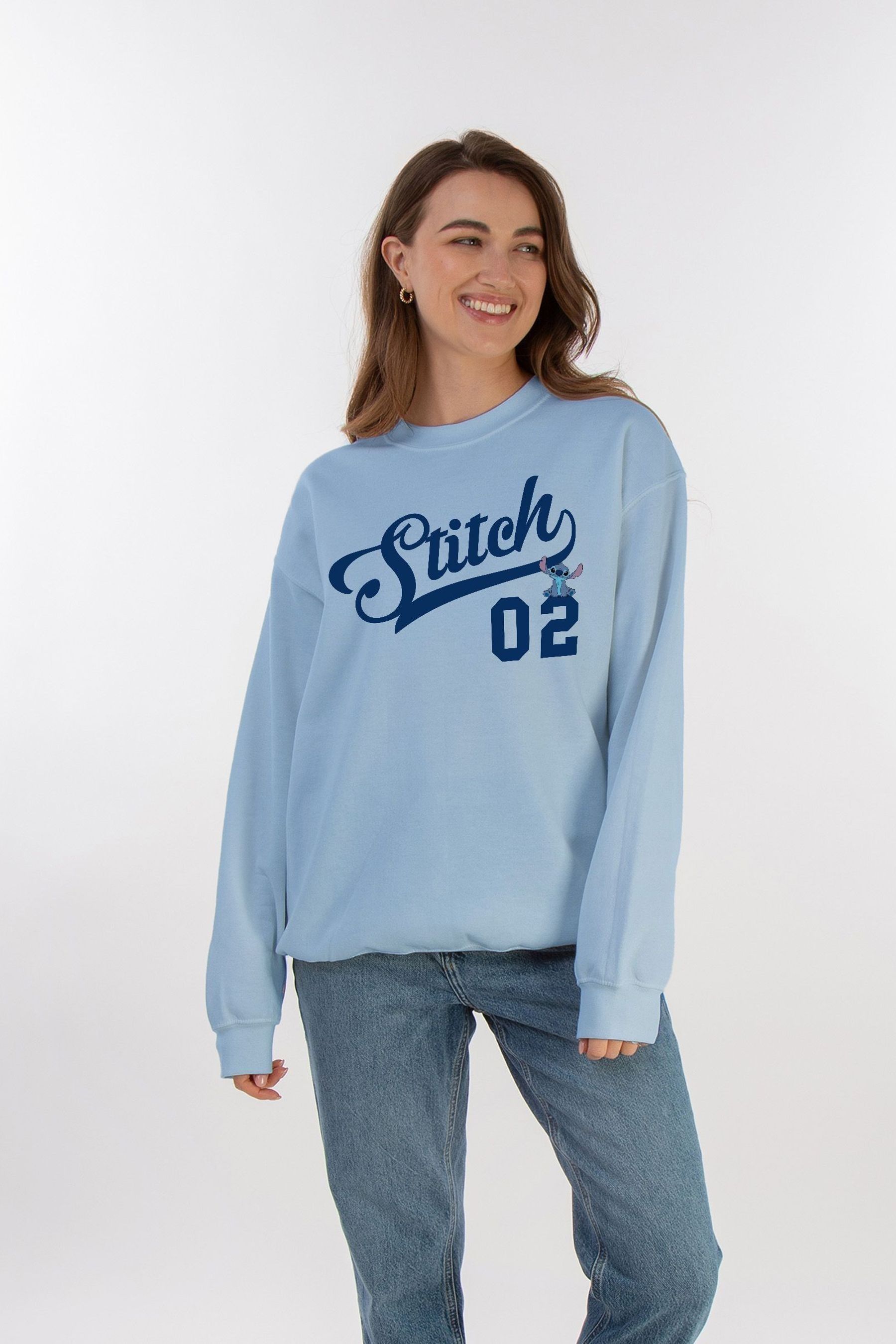 Brands In Blue Lilo and Stitch Athletic Women Baby Sweatshirt