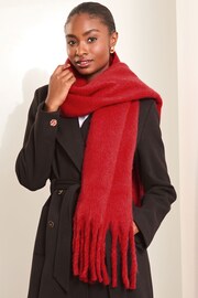 Lipsy Red Super Soft Brushed Oversized Scarf - Image 1 of 2