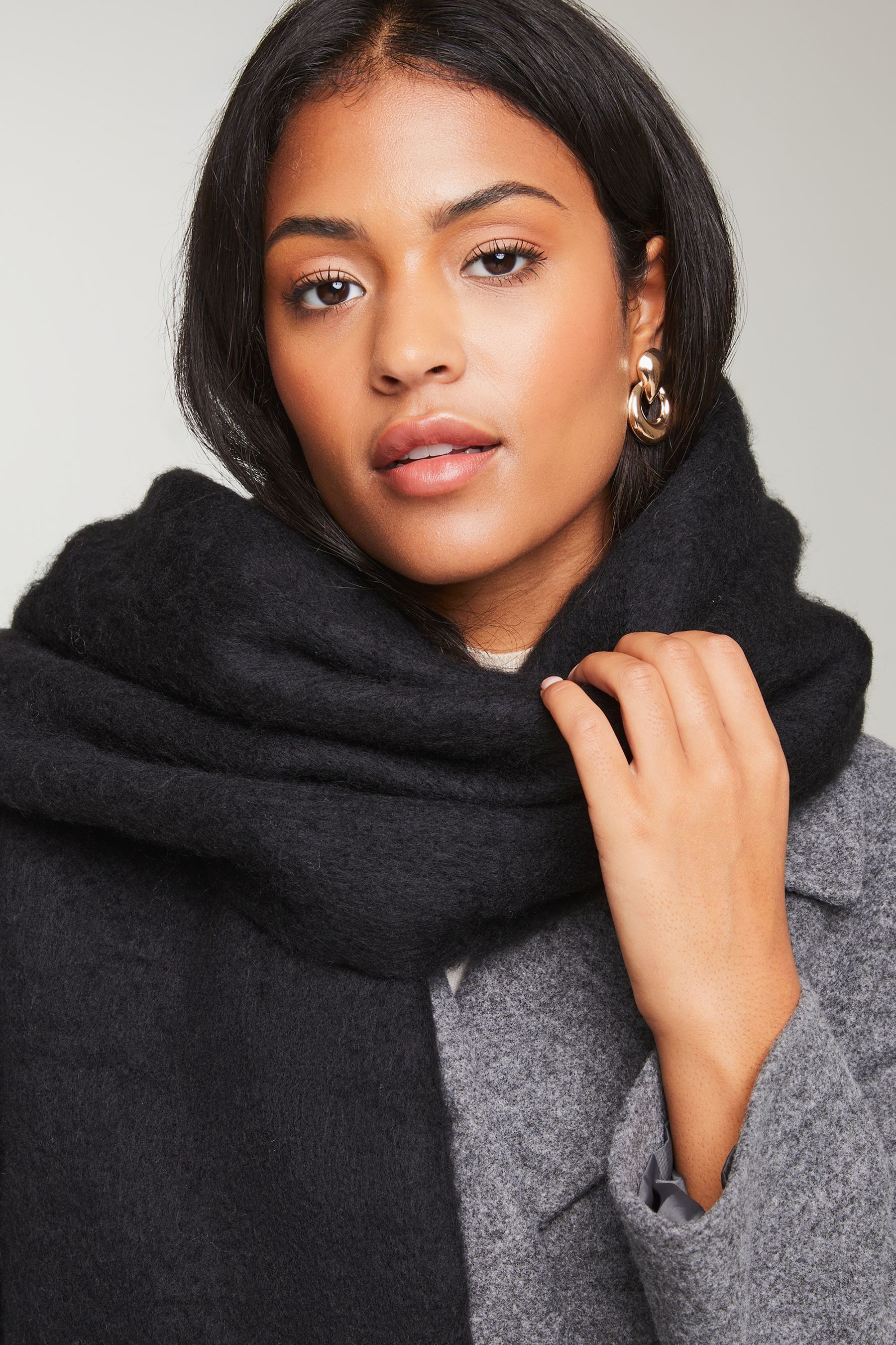 Black scarf on sale