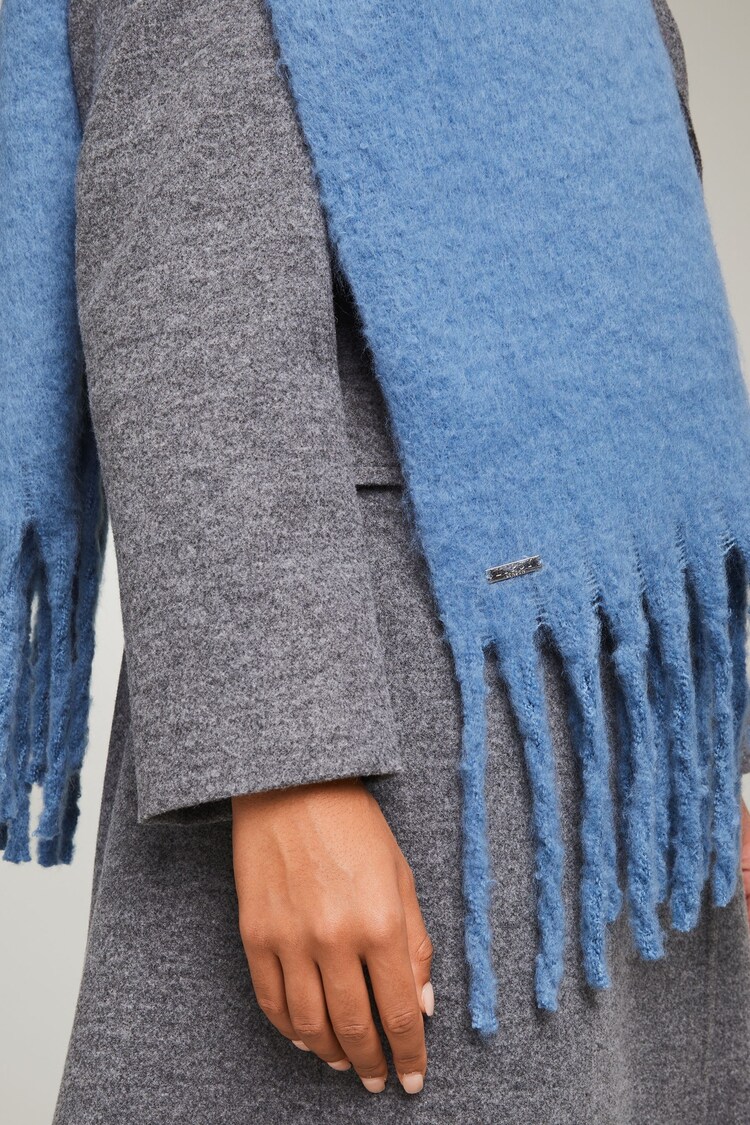 Lipsy Blue Super Soft Brushed Oversized Scarf - Image 2 of 4