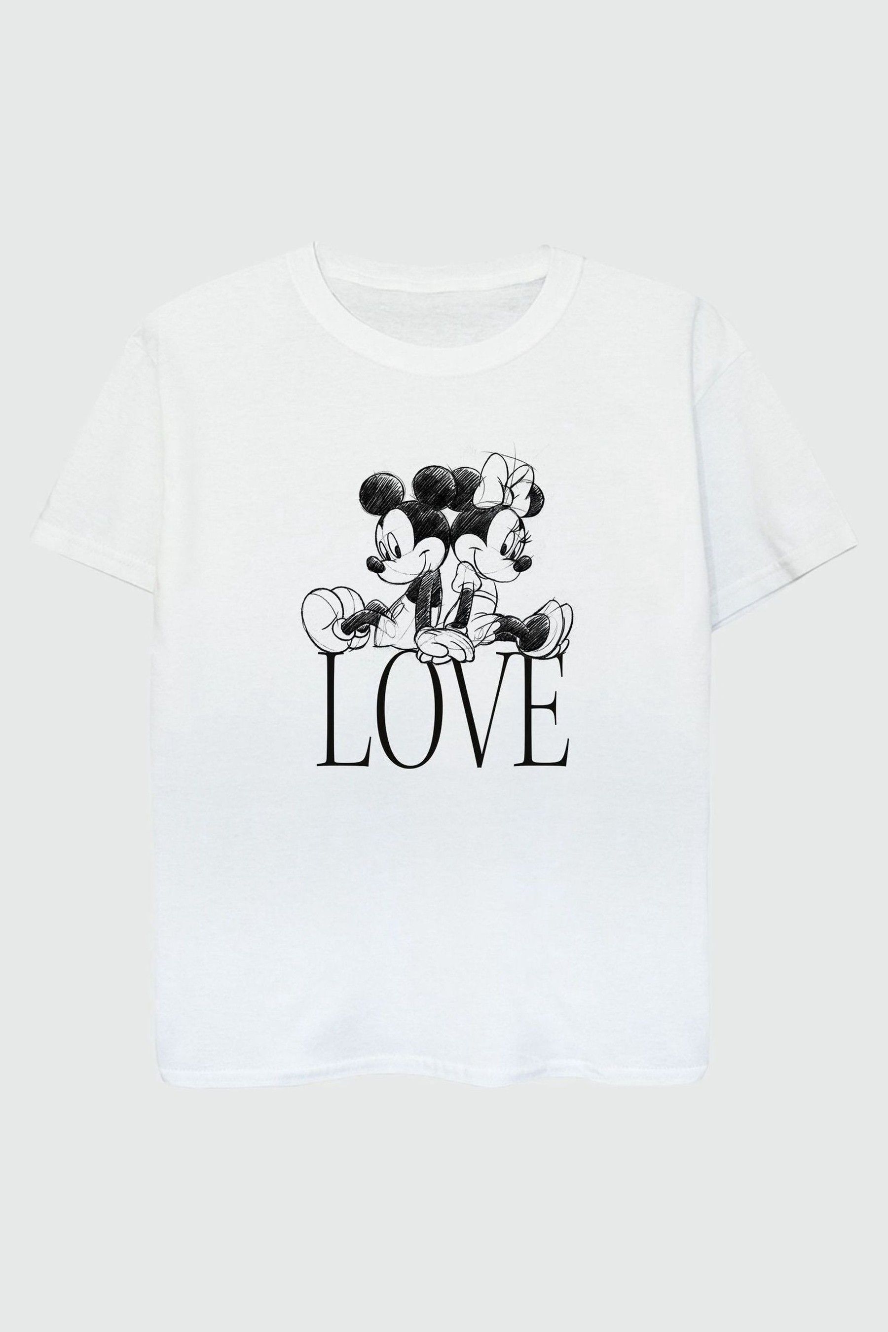 Mickey mouse love t shirt sale