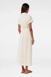 Forever New White Briley Petite Textured Shirt Dress - Image 4 of 4