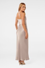 Forever New Nude Lucy Satin Cowl Neck Maxi Dress - Image 4 of 4