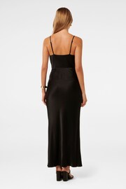 Forever New Black Lucy Satin Cowl Neck Maxi Dress - Image 4 of 4