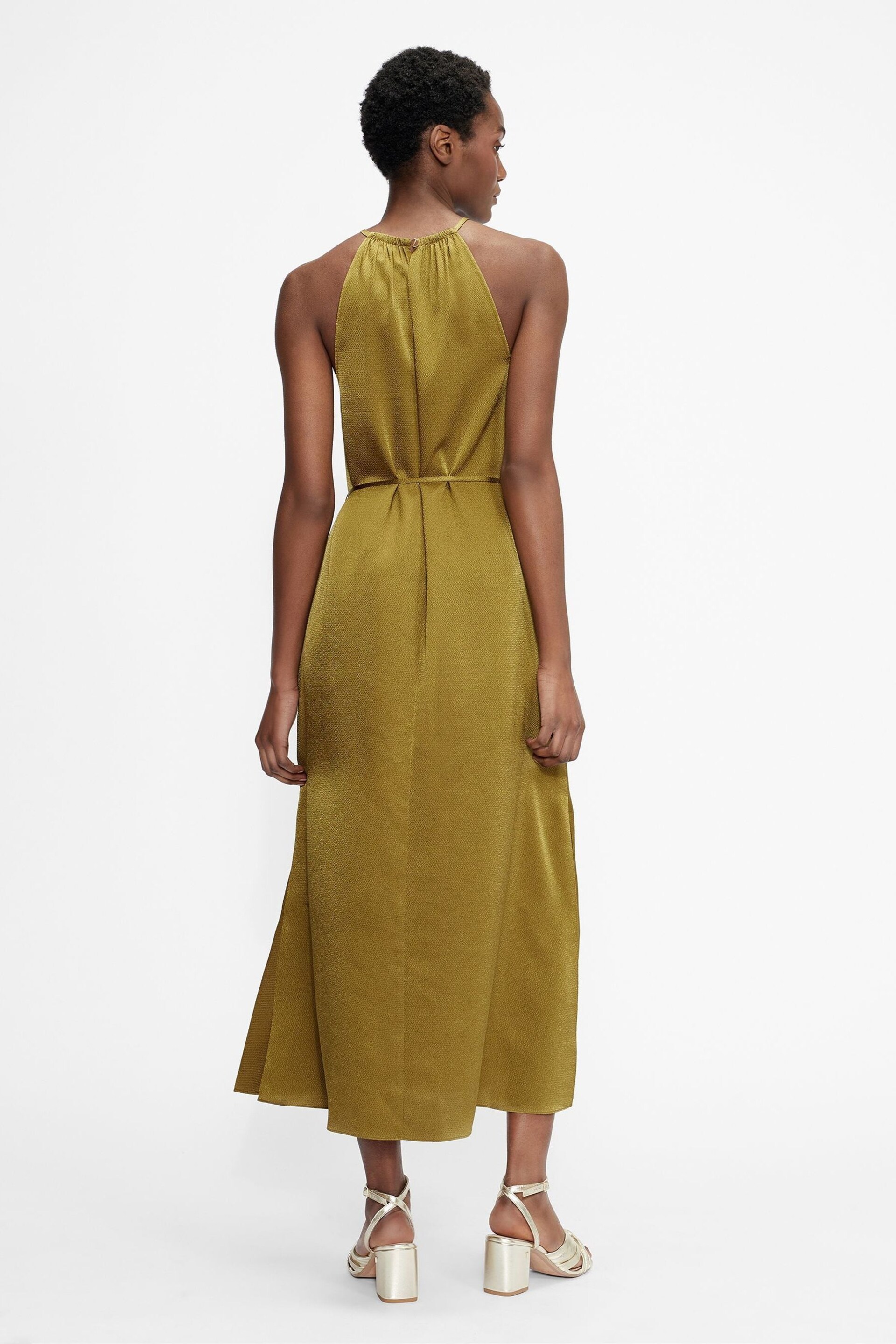 Ted Baker Green Roxieyy Halterneck Midi Dress - Image 2 of 5