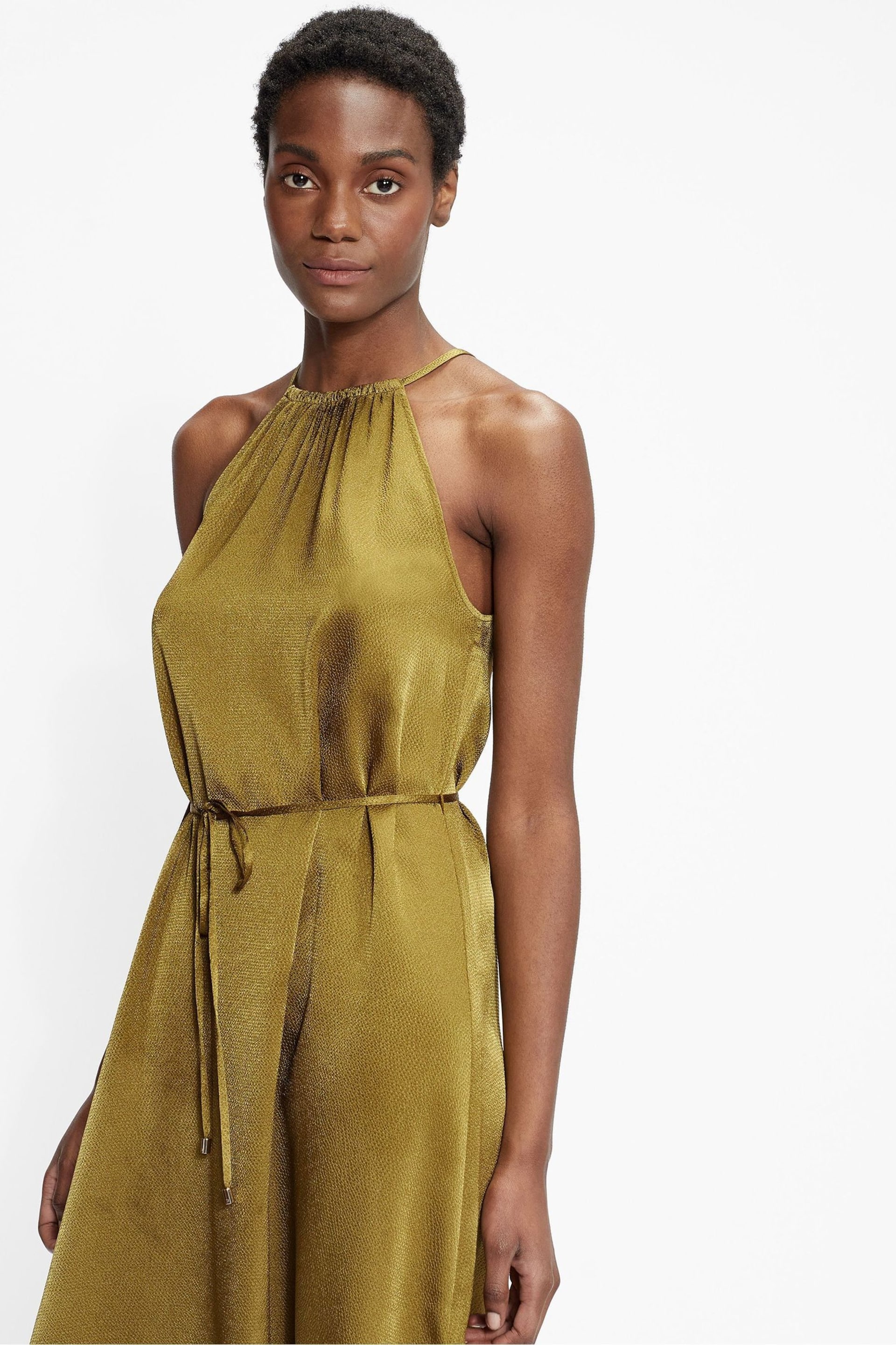 Ted Baker Green Roxieyy Halterneck Midi Dress - Image 5 of 5