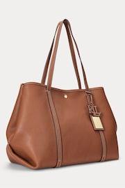 Lauren Ralph Lauren Pebbled Leather Large Emerie Tote Bag - Image 4 of 11