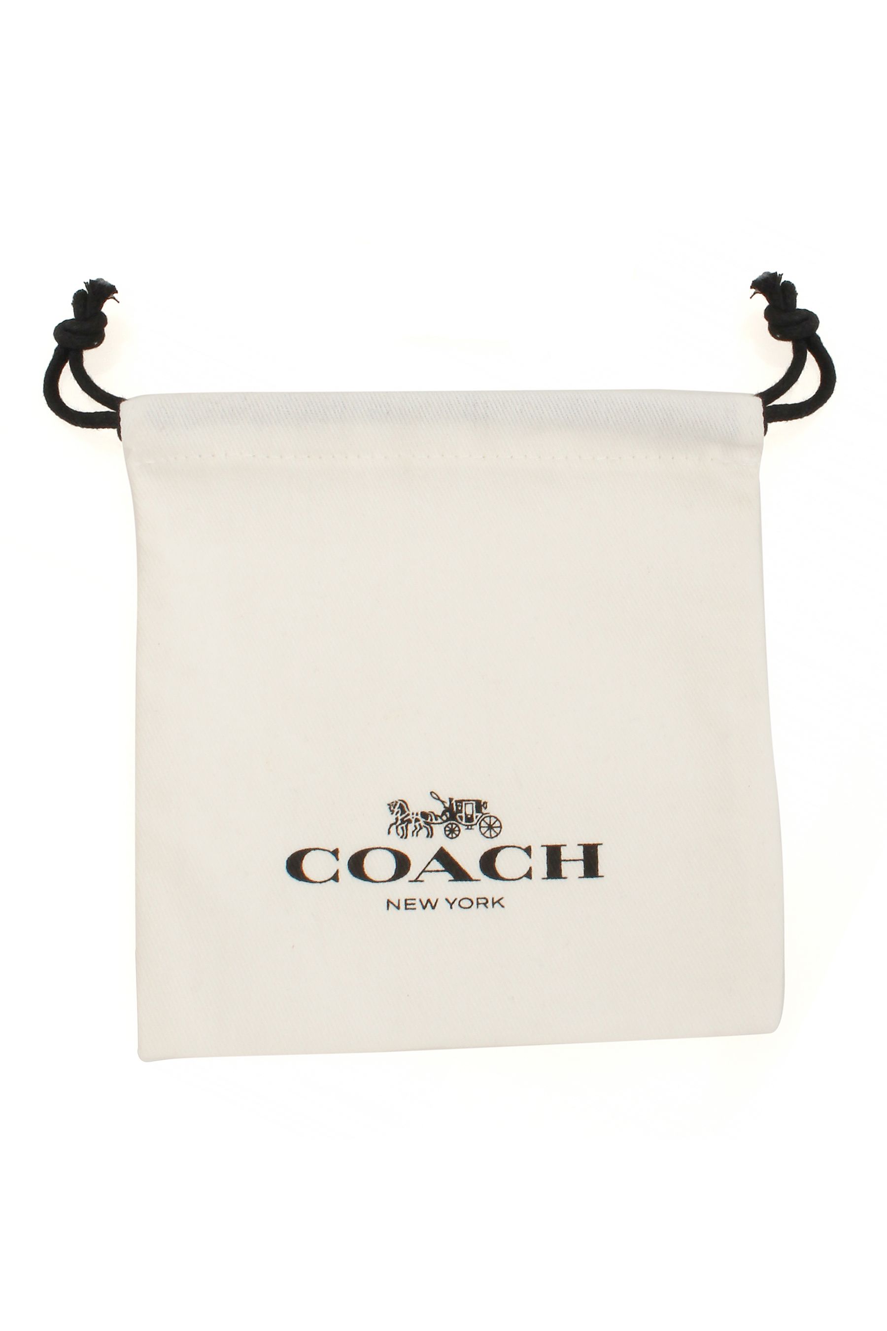 Coach signature huggie earrings hot sale