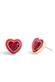 COACH Gold Tone Enamel Heart Boxed Jewelry Set - Image 3 of 3