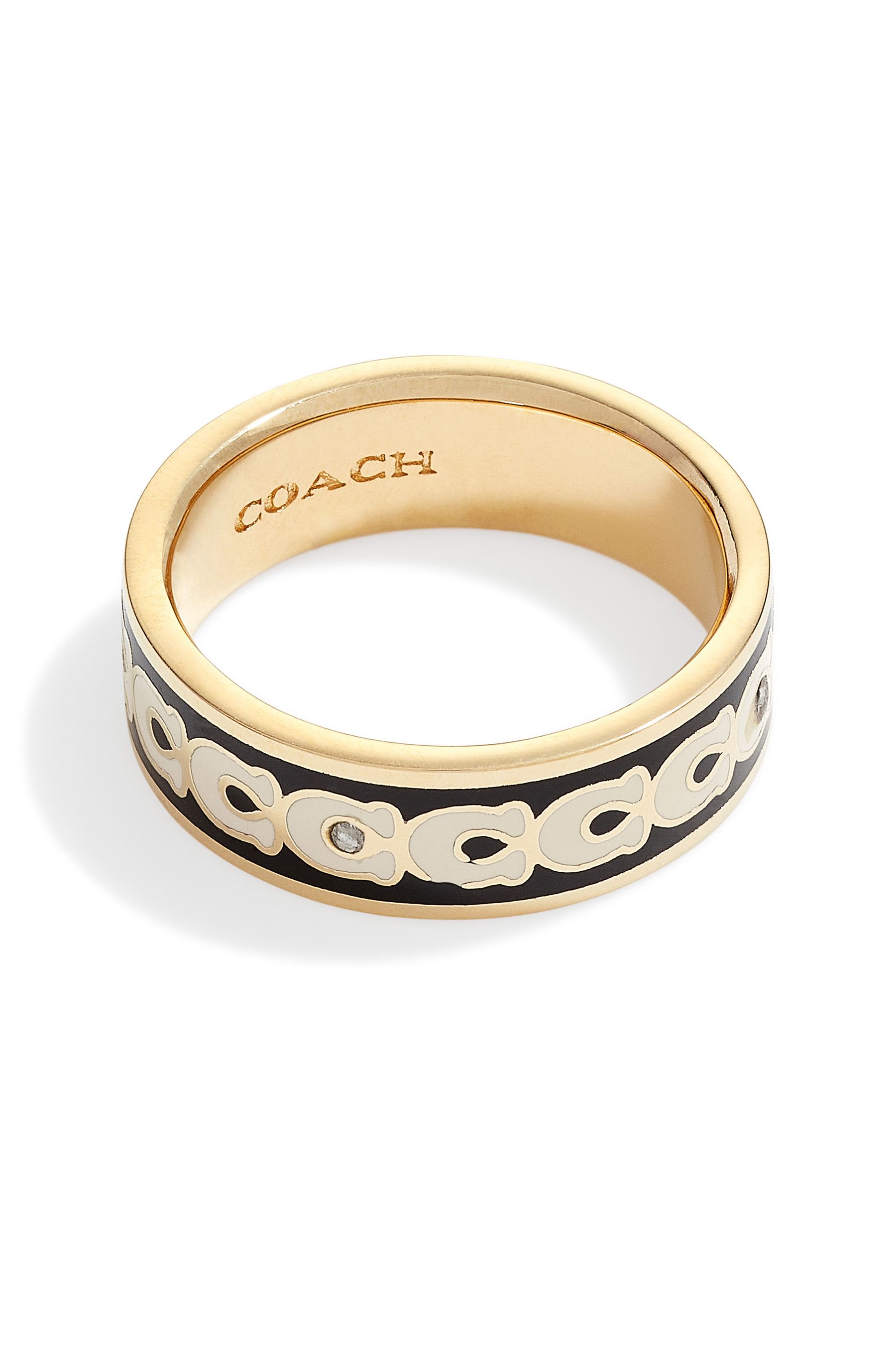 Coach gold ring store